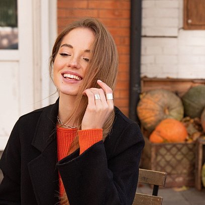 Срібне кольє "Свобода" 181037 №4