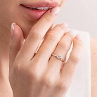 Помолвочное золотое кольцо с бриллиантом 220001121 от ювелирного магазина Оникс - 5