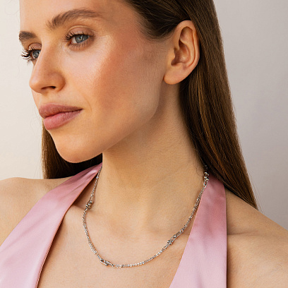 Кольє "Фантазія" у білому золоті кол02665 №7