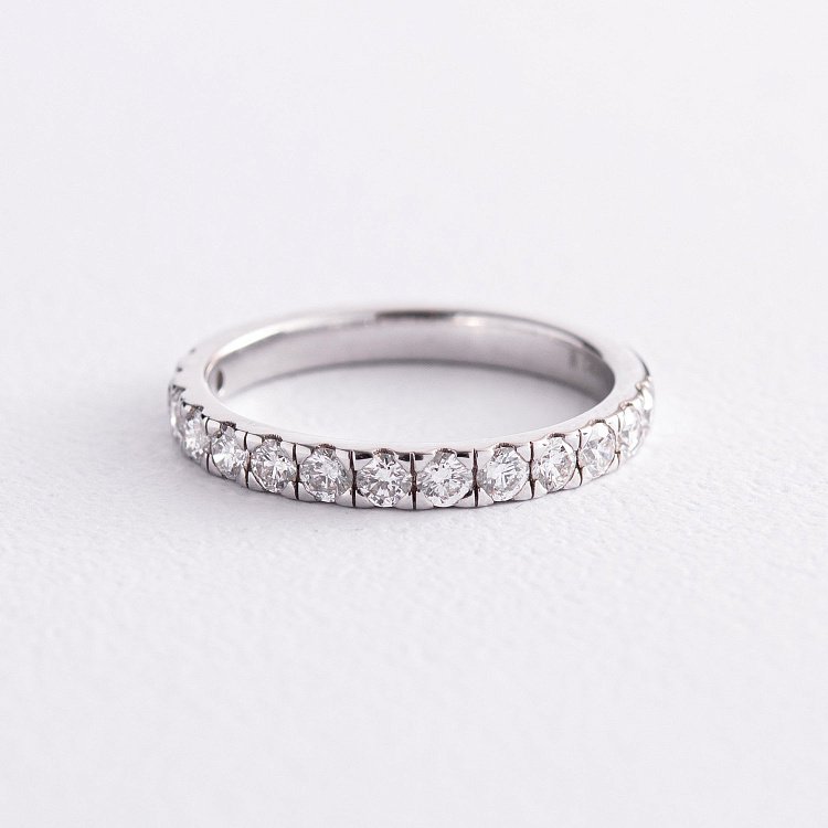 Каблучка в білому золоті з діамантами 27231121 від ювелірного магазину Онікс - 2