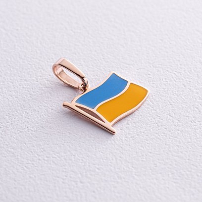 Золота підвіска "Прапор України" п00134