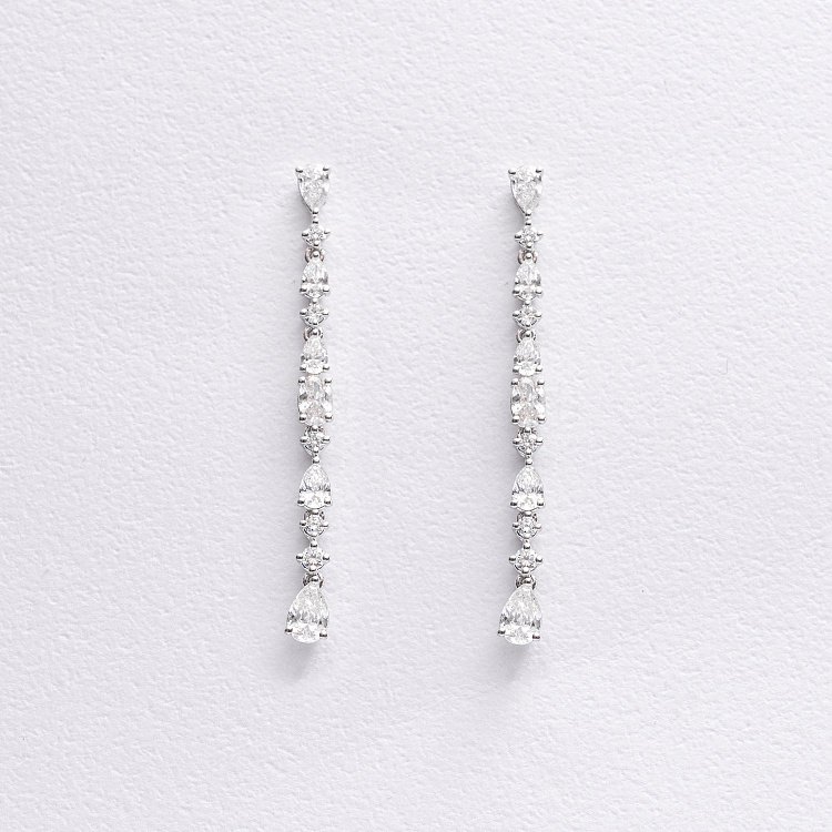 Золоті сережки - пусети з діамантами сб0593nl від ювелірного магазину Онікс