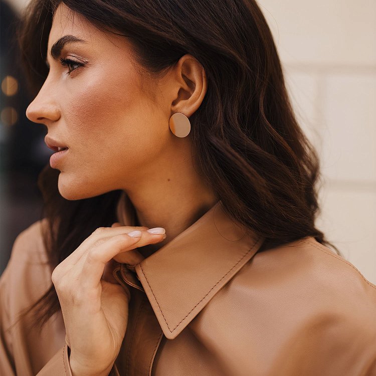 Сережки "Комети" в червоному золоті с07586 від ювелірного магазину Онікс - 9