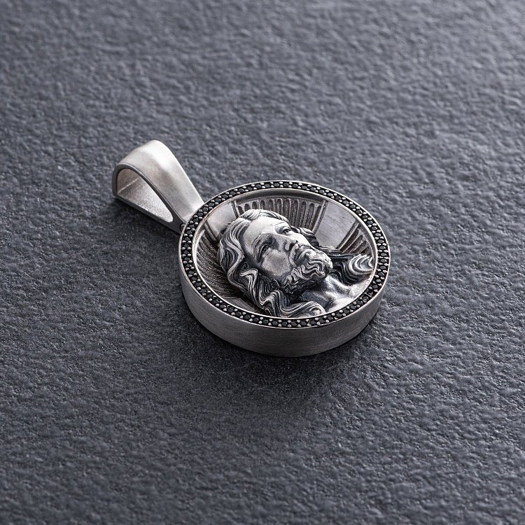 Срібний кулон "Лик Ісуса Христа" 1150 від ювелірного магазину Онікс - 3