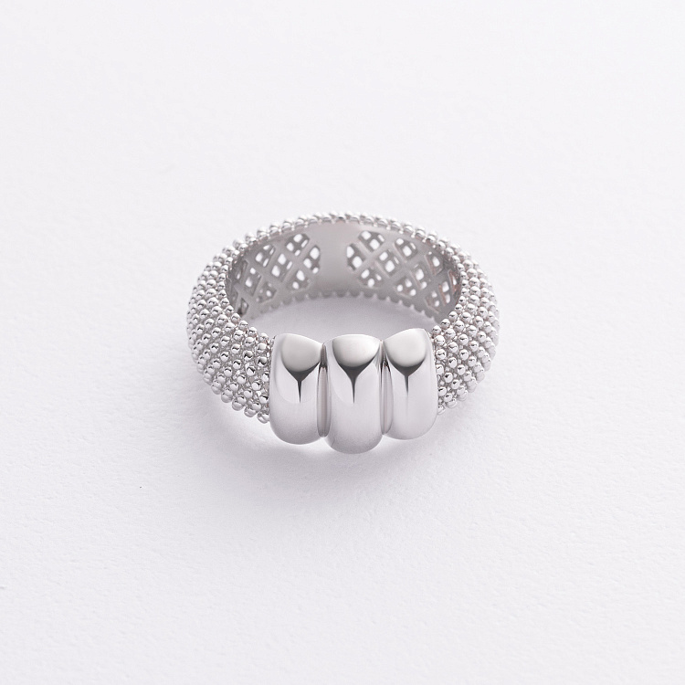 Кольцо "Marie" в белом золоте к08288 от ювелирного магазина Оникс - 2