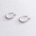 Срібні сережки "Змії" 123229 от ювелирного магазина Оникс - 3
