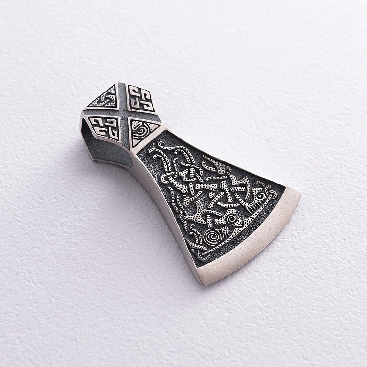 Серебряный кулон "Двойной топор" 7045 от ювелирного магазина Оникс - 9