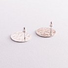 Серебряные серьги - пусеты "Теона" (2.1 см) 123175 от ювелирного магазина Оникс - 2