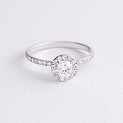 Золотое кольцо с бриллиантами 244651121 №2