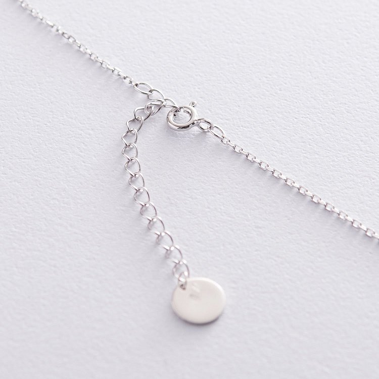 Двойное серебряное колье "Монеты" (возможна гравировка) 181010 от ювелирного магазина Оникс - 2