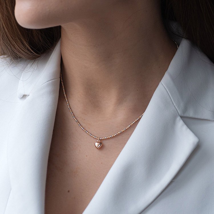 Золоте кольє "Сердечко" кол01809 від ювелірного магазину Онікс - 1