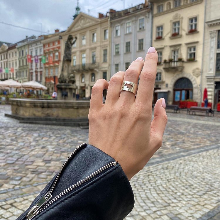 Срібна каблучка "Моя Україна" 112211 від ювелірного магазину Онікс - 17