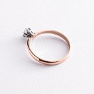 Помолвочное золотое кольцо с бриллиантом 220552421 от ювелирного магазина Оникс - 4