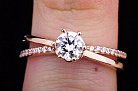 Женское кольцо (фианиты) к02374 от ювелирного магазина Оникс - 3