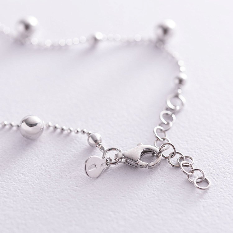 Серебряный браслет "Шарики" 141503 от ювелирного магазина Оникс - 3