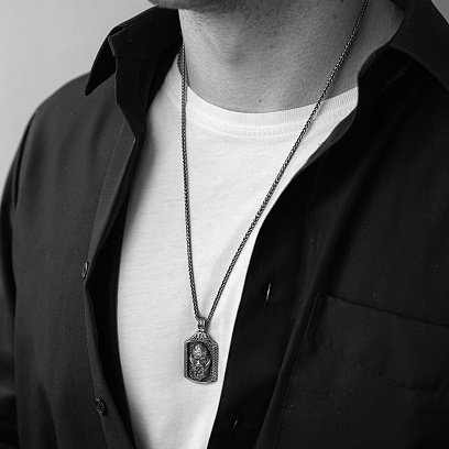 Срібний кулон "Бог Одін" 291 №4