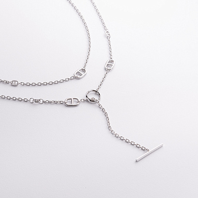 Срібне кольє - трансформер "Helen" 181363