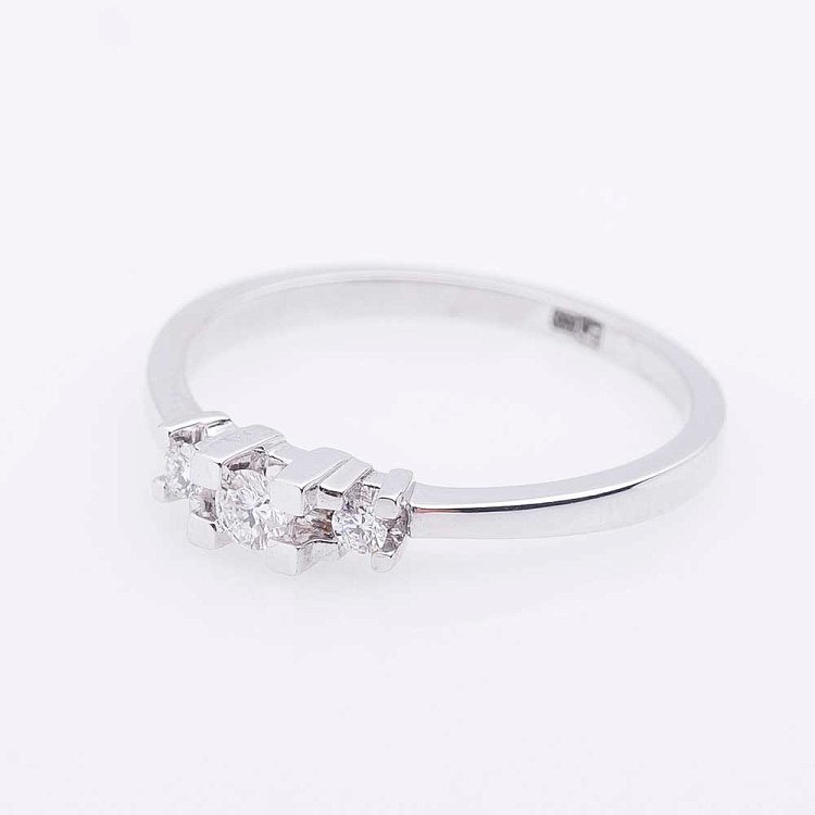 Золота каблучка з діамантами JR99148 від ювелірного магазину Онікс - 2