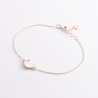 Браслет "Лунниця" у жовтому золоті б05087