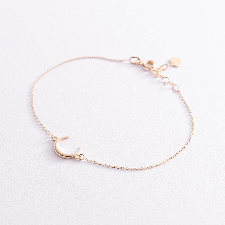 Браслет "Лунниця" у жовтому золоті б05087 від ювелірного магазину Онікс