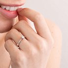 Помолвочное золотое кольцо с бриллиантом 220131121 от ювелирного магазина Оникс - 5