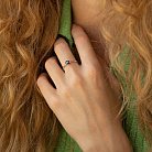 Помолвочное кольцо с черным бриллиантом (белое золото) 236071122 от ювелирного магазина Оникс - 1