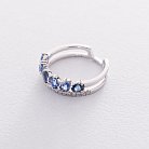 Золотое кольцо с бриллиантами и сапфирами кб0282cha от ювелирного магазина Оникс - 2