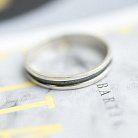 Серебряное кольцо "Линии" с чернением 11095 от ювелирного магазина Оникс - 4