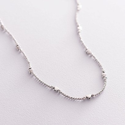 Золоте кольє з сердечками кол01372 №4