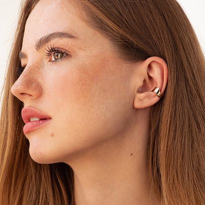 Золота сережка - каффа с07396 №2