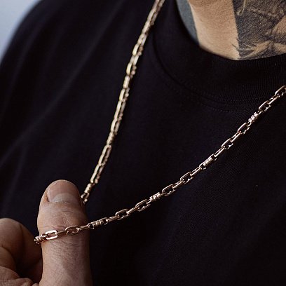 Чоловічий золотий ланцюжок ц00518 №4