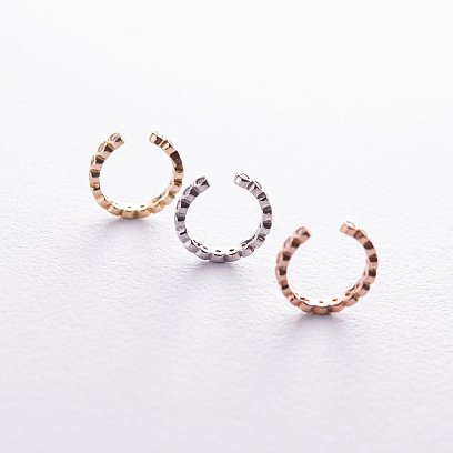 Каффа "Джесіка" у червоному золоті (фіаніти) с08024 №6