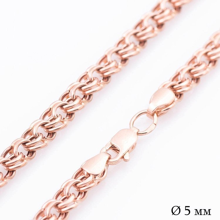 Золотая цепочка Бисмарк (5 мм) ц00090-5 от ювелирного магазина Оникс