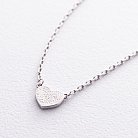 Срібне кольє "Серце" (емаль) OR132040 от ювелирного магазина Оникс - 4