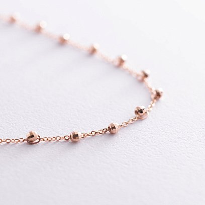 Кольє в червоному золоті "Кульки" кол01617 №3