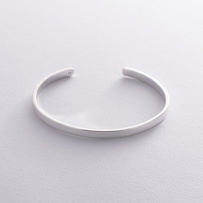 Жесткий серебряный браслет 141479