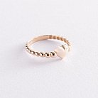 Золотое кольцо "Сердце" к06877 от ювелирного магазина Оникс - 5
