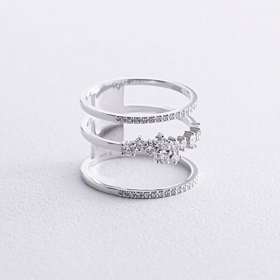 Золотое кольцо с бриллиантами 25901121 №2