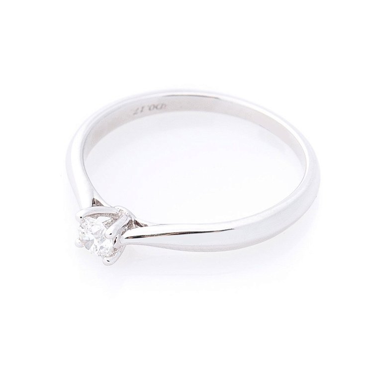 Золота заручальна каблучка з діамантом кб0172lg від ювелірного магазину Онікс - 1