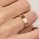 Кольцо "Love" в желтом золоте к07163 от ювелирного магазина Оникс - 3