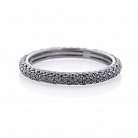 Золотий перстень з чорними діамантами кб0242sth от ювелирного магазина Оникс - 2