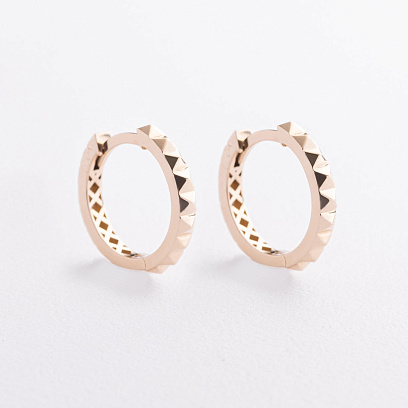 Сережки - жовте в жовтому золоті с09660