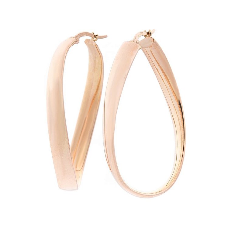 Золотые серьги без камней с01150 от ювелирного магазина Оникс - 1