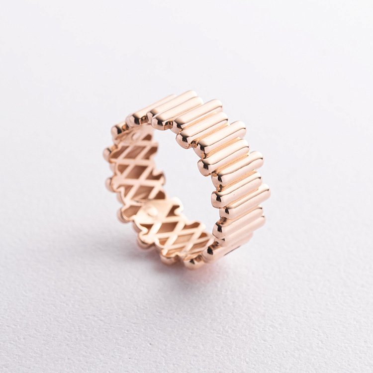 Золотое кольцо "Agnes" в красном золоте к08435 от ювелирного магазина Оникс