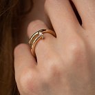Кольцо "Гвоздь" с бриллиантами (желтое золото) кб0476м от ювелирного магазина Оникс - 5