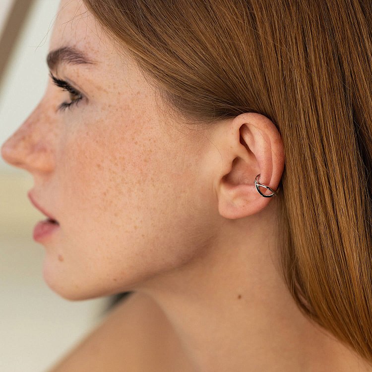 Каффа "Лея" у білому золоті с07758 від ювелірного магазину Онікс - 3