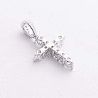 Хрестик у білому золоті з діамантами пб0366ri от ювелирного магазина Оникс - 1