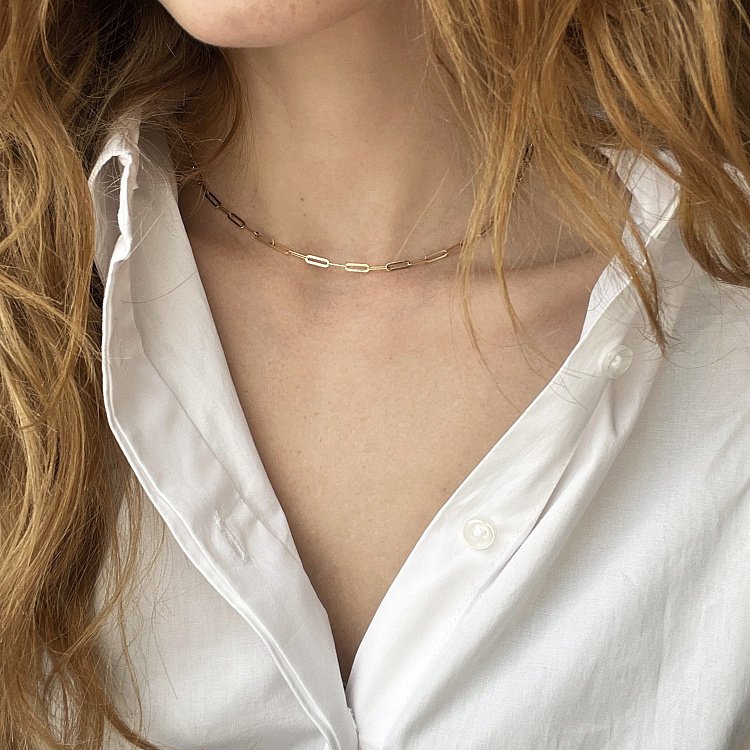 Кольє "Ванесса" у жовтому золоті кол02203 від ювелірного магазину Онікс - 4