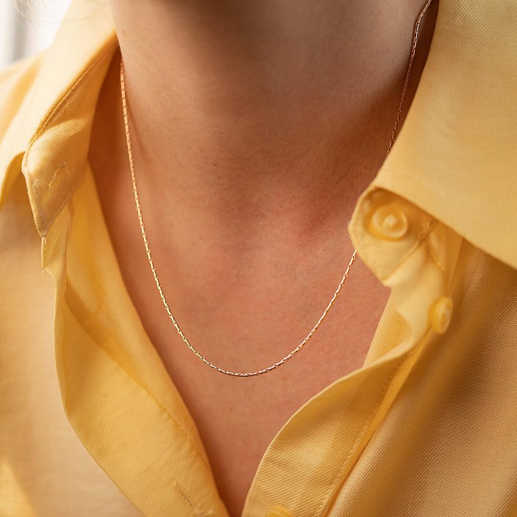 Ланцюжок у червоному золоті ц00001 від ювелірного магазину Онікс - 1