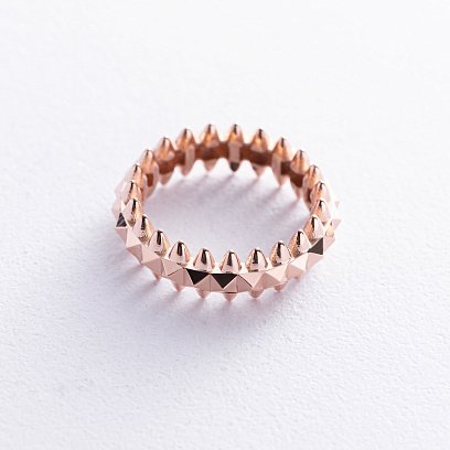 Кольцо в красном золоте к07580